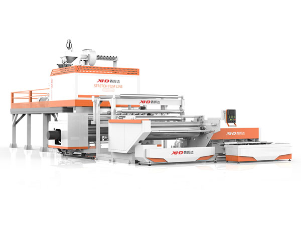 Máquina de película estirable fundida LLDPE de 3 capas / 5 capas de 1000mm, XHD-55-80-55-1250-A